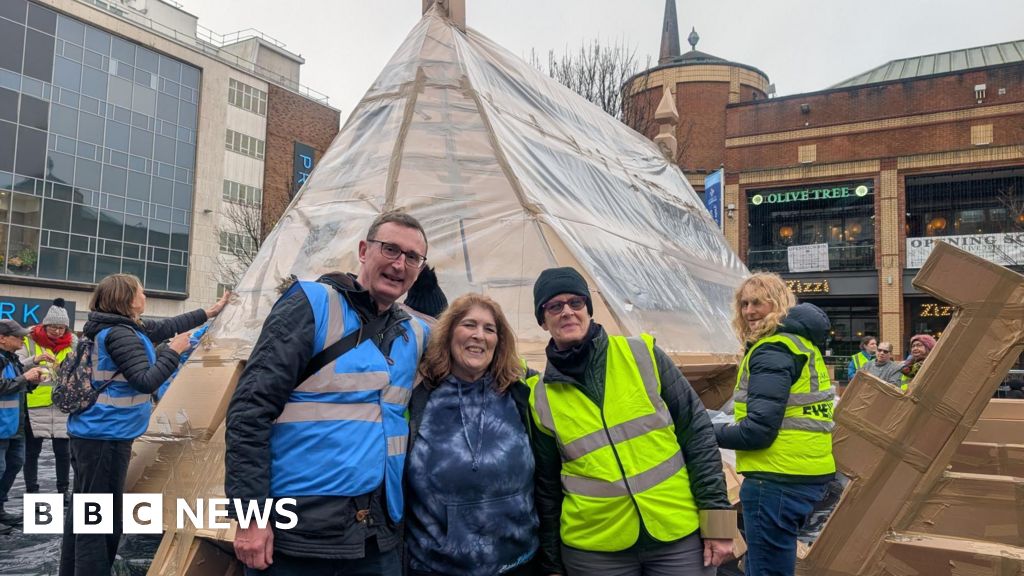 Cardboard cathedral built as Coventry remembers the Blitz