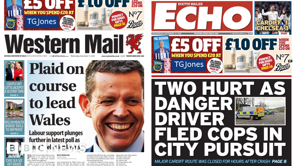 Plaid on course to lead Wales and two hurt as driver fled cops