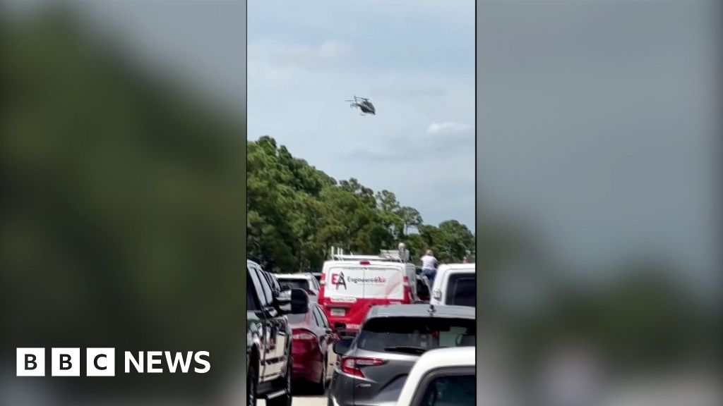 Police surround car near Trump golf course