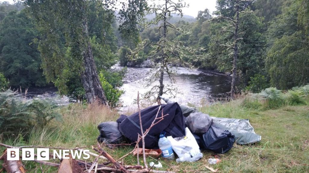 Anger Amid Rise In Dirty Camping In Rural Scotland Bbc News