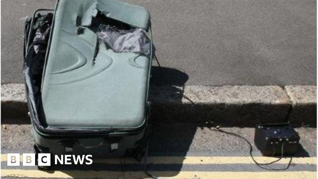 Exeter evacuation caused by dumped suitcases BBC News