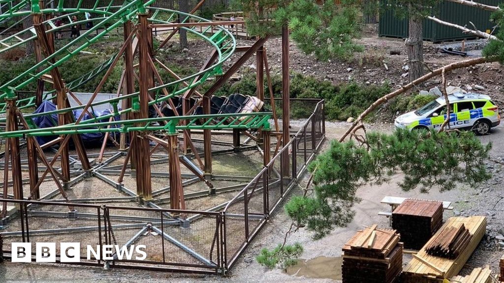 Two children injured in rollercoaster breakdown BBC News