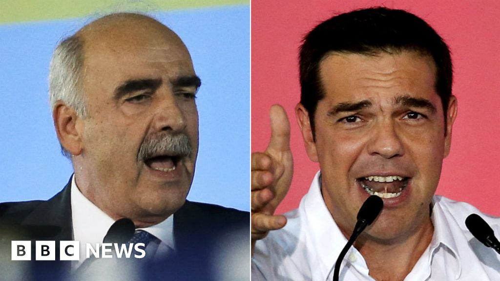 Greece election Polls close in tight contest BBC News