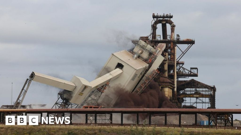 Redcar coal plant demolished nine years after opening BBC News