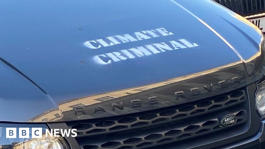 SUVs in Bristol spray-painted with climate change protests