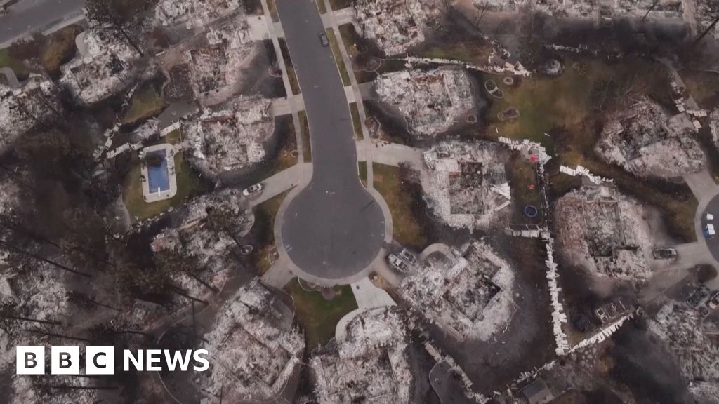 Drone footage shows Spokane wildfire devastation
