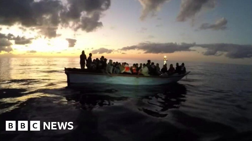 Forty-three Migrants Rescued Off The Libyan Coast - BBC News