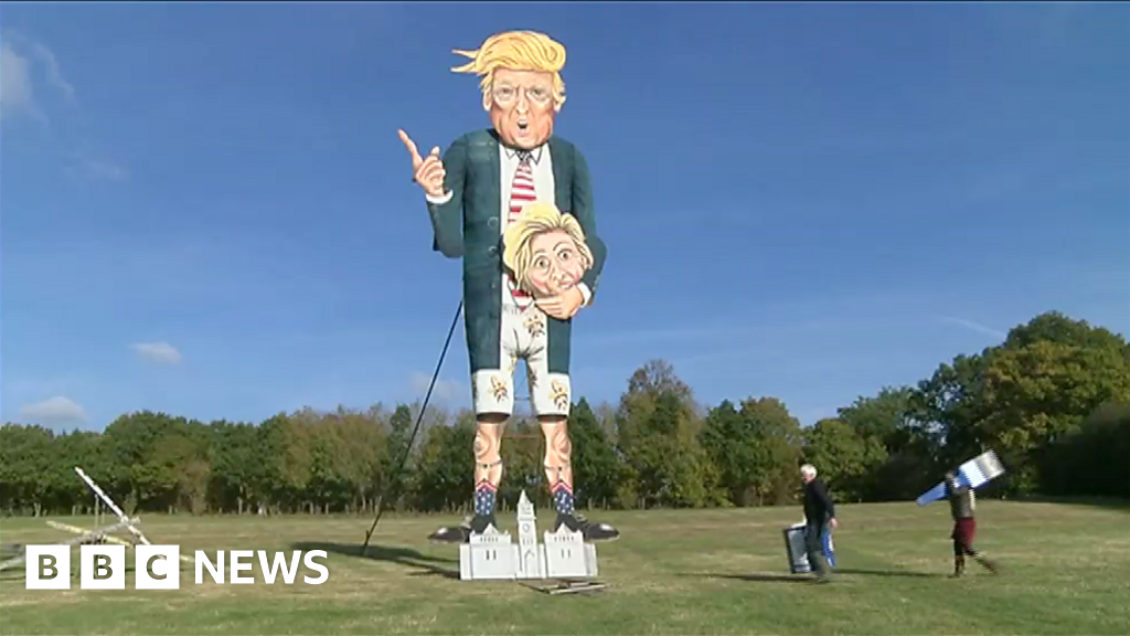 Donald Trump Effigy To Be Burned At Edenbridge Bonfire Bbc News