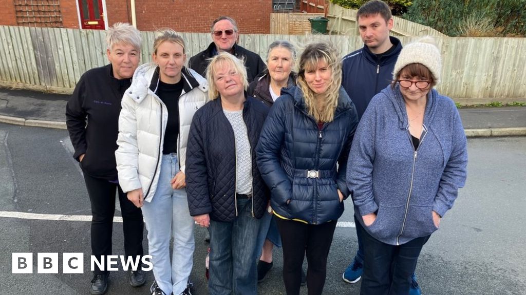 Ludlow houses left like building sites after work stopped BBC News