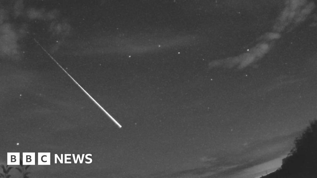 Hundreds spot fireball shooting across night sky