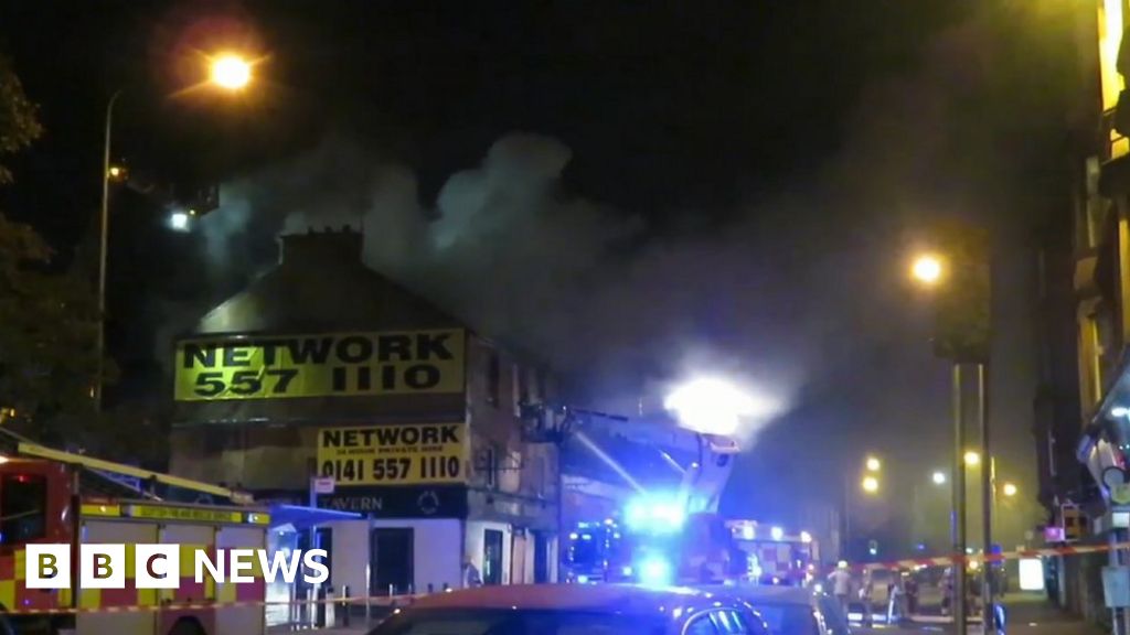 Firefighters Tackle Blaze In Derelict Maryhill Pub