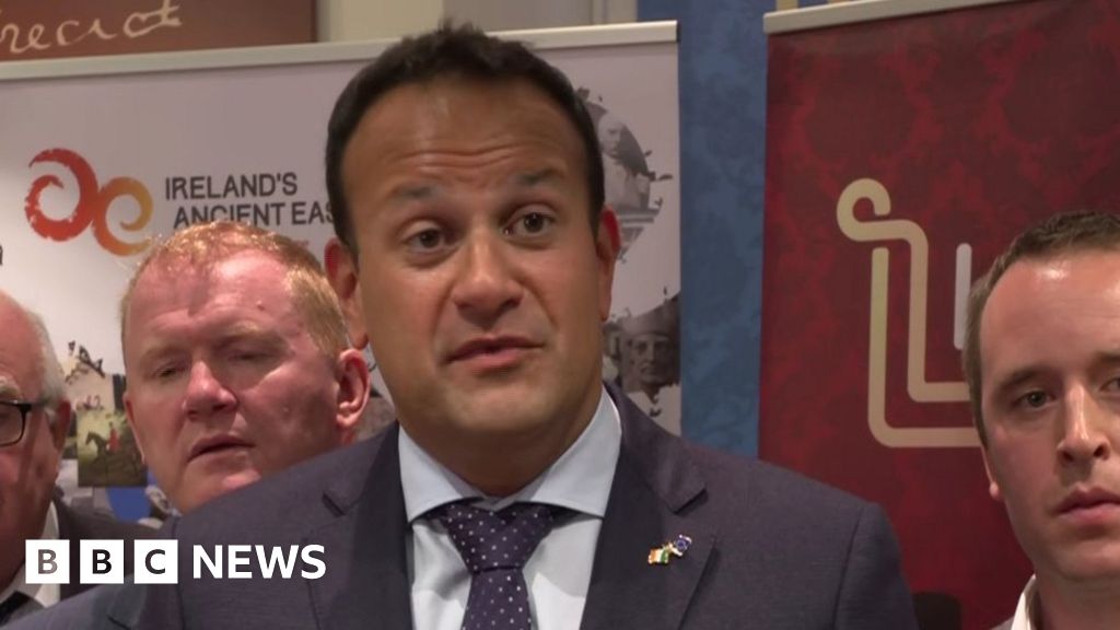 Brexit: Leo Varadkar says some checks 'near the border' in a no-deal