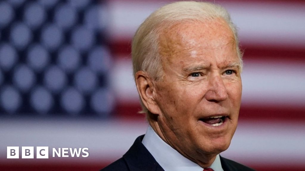 US election 2020: Eric Trump shares false Biden-teleprompter rumour