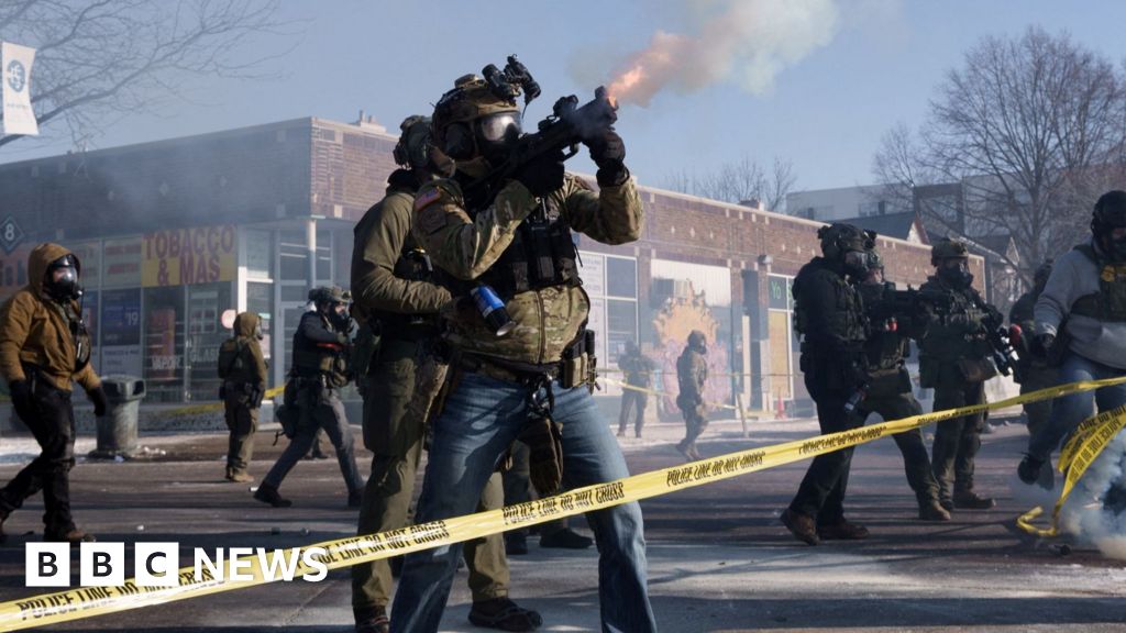 Protests and anger after man shot dead by immigration agents in Minneapolis