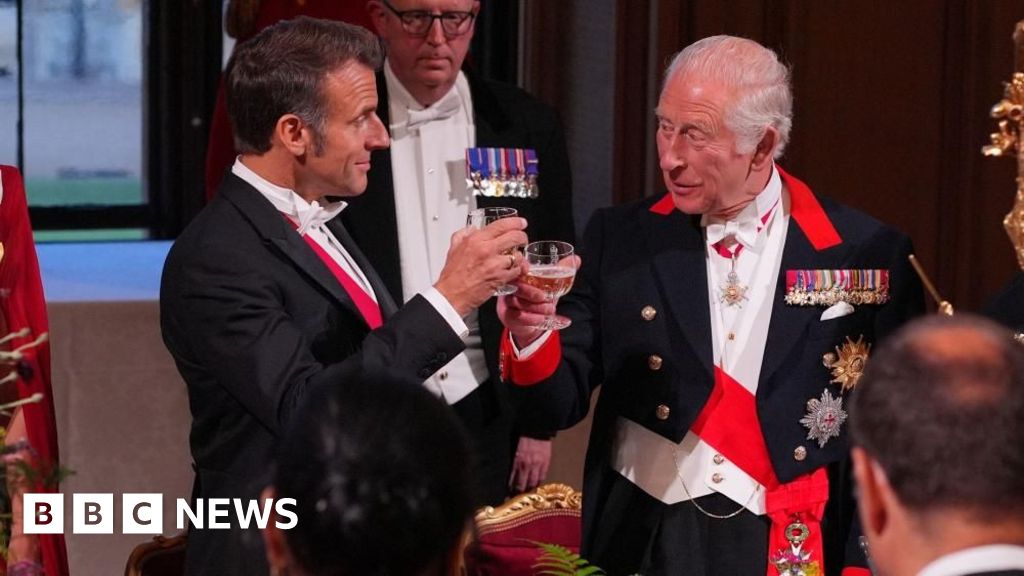 King Charles and Macron toast 'ever closer' UK-France ties at state banquet thumbnail