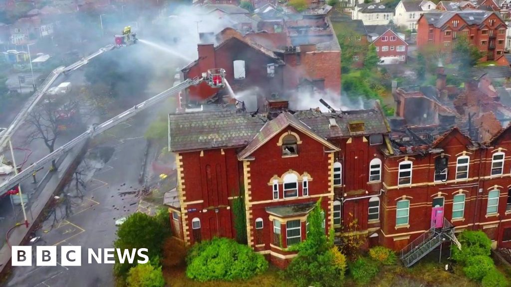 Firefighters tackle blaze at former health centre