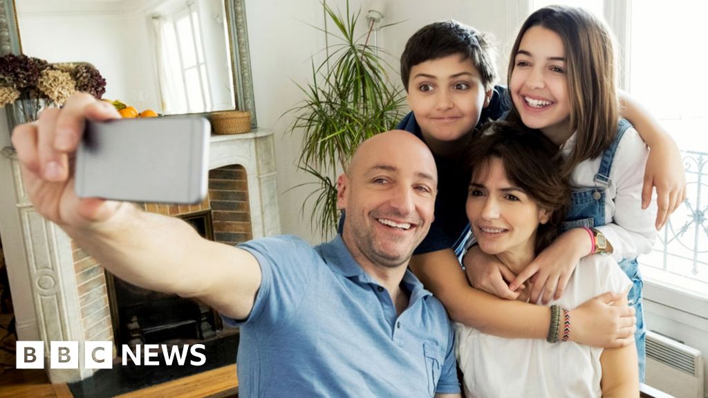 Family taking a selfie