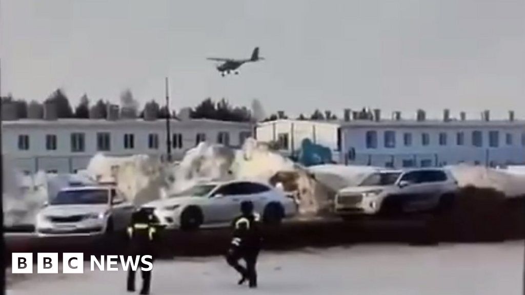 Video appears to show Ukraine drone attack in Russia