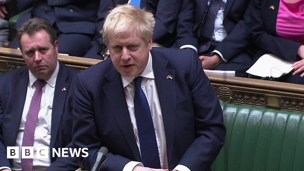 Ukraine: Boris Johnson says Zelensky's address 'moved hearts'