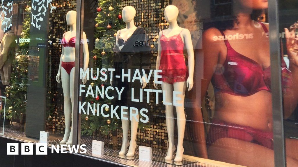 Marks & Spencer knickers display branded 'vomit-inducing' - BBC News