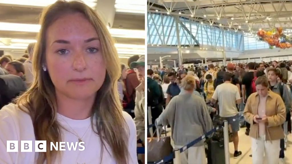 Watch: BBC journalist caught in travel chaos at Houston Airport