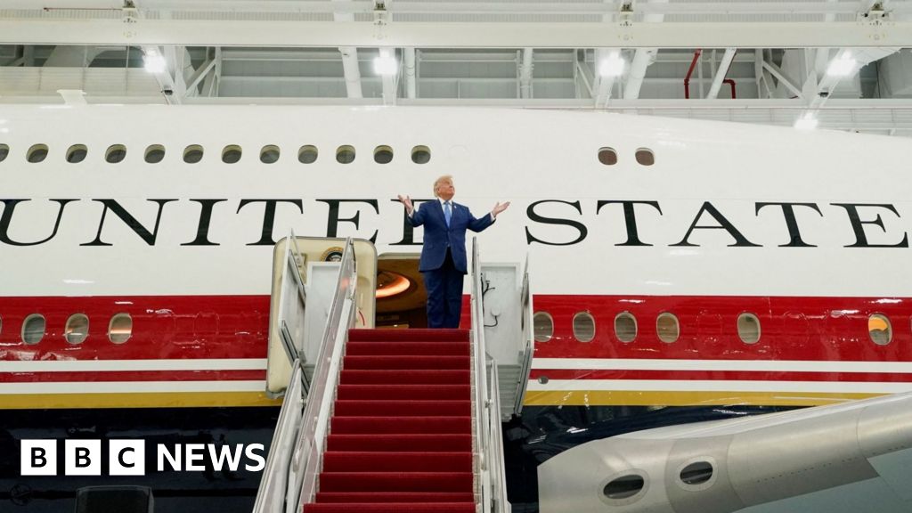 Trump unveils Qatari luxury jet for Air Force One fleet  www.bbc.com