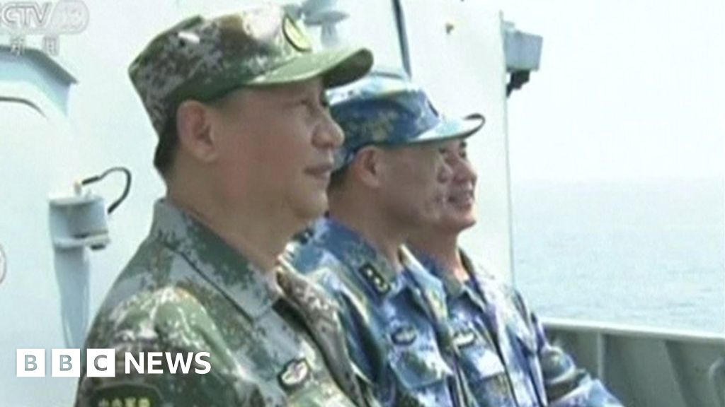 China’s leader Xi Jinping has attended a massive naval display in the ...