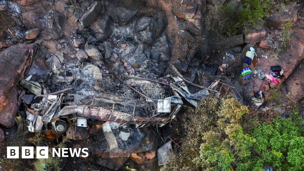 Bus plunges off South Africa bridge, killing 45