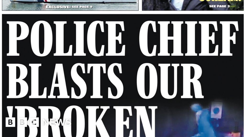 Newspaper Headlines Police Warning Over Violent Thugs Bbc News