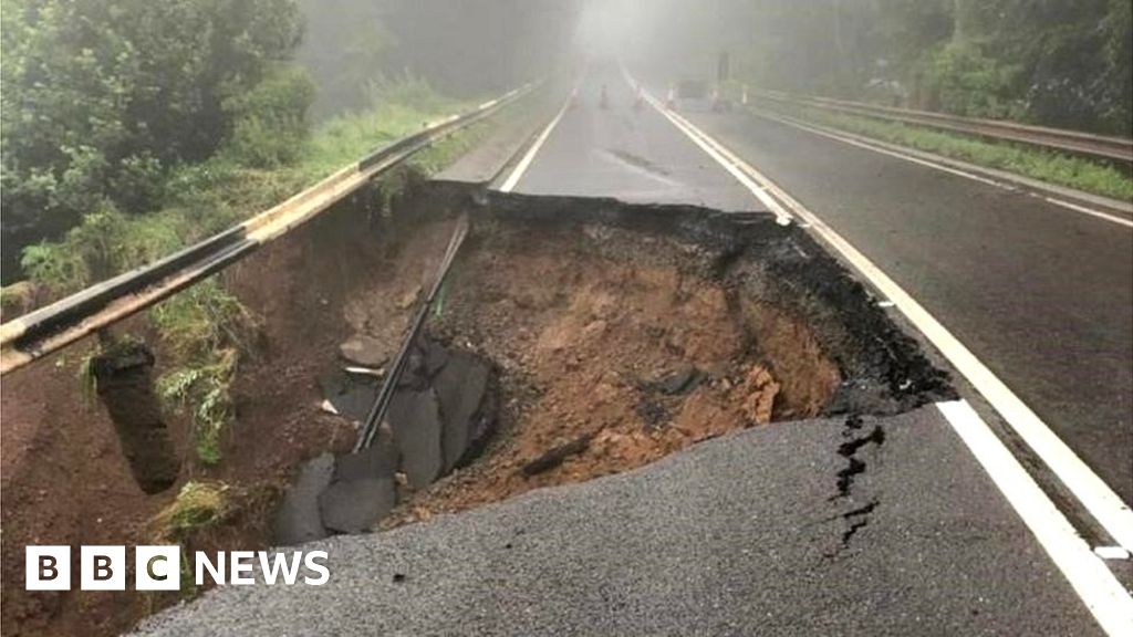 Clear-up under way after storms and torrential rain - BBC News