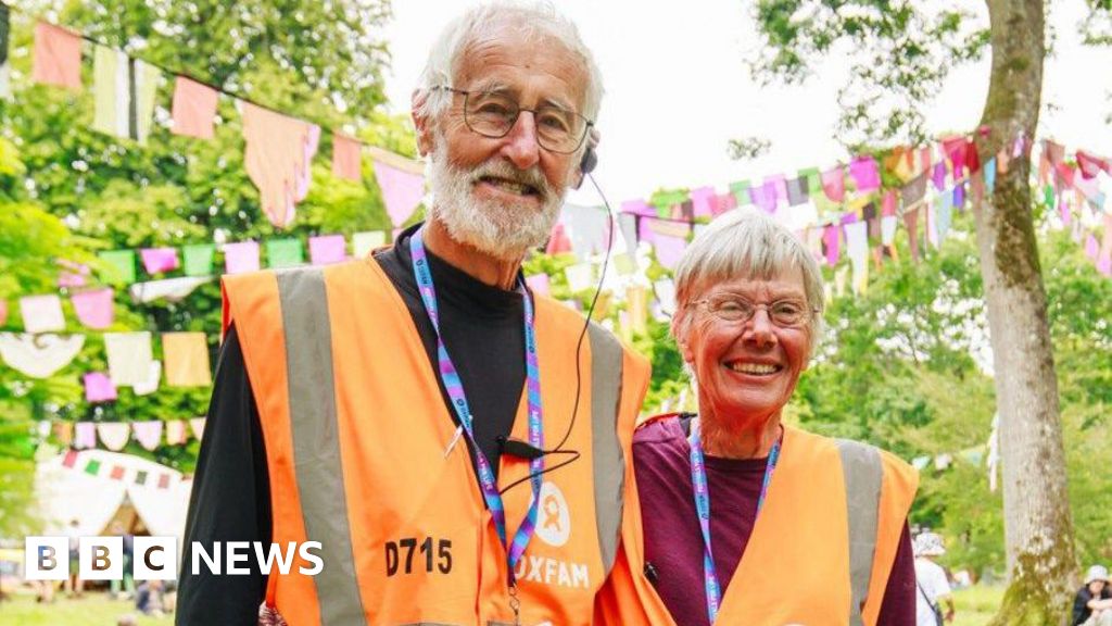Couple in 80s thrilled to be Glastonbury volunteers