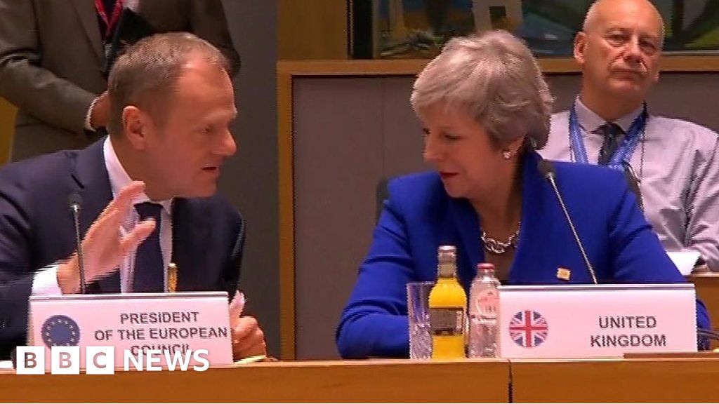 Brexit Theresa May Meets Eu Leaders After Deal Agreement Bbc News