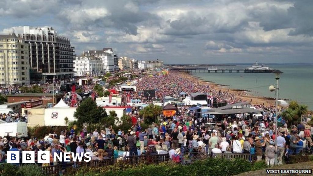 Two arrested after fight at Eastbourne airshow BBC News