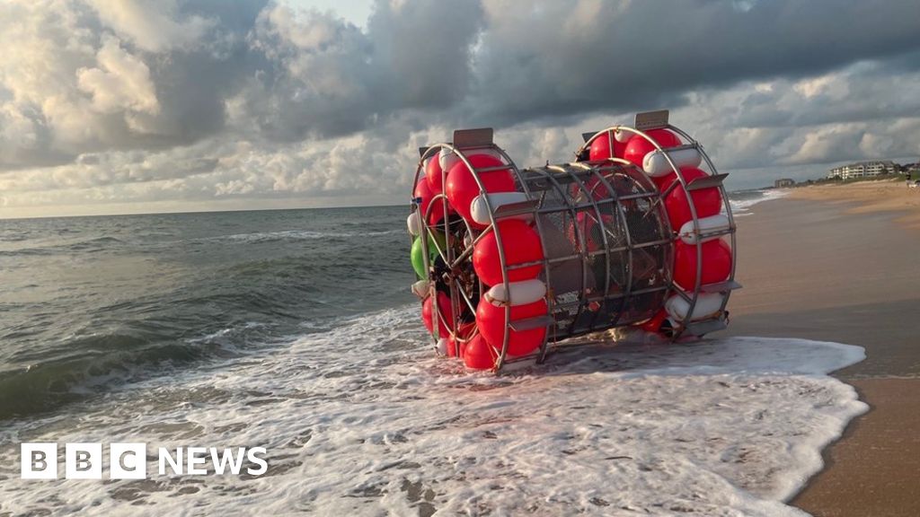 Florida man apprehended when attempting to traverse the Atlantic Ocean in a hamster wheel-equipped vessel
