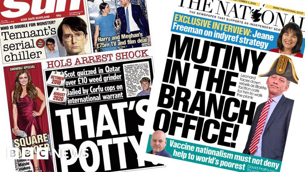 Scotland's papers: Scot's tourist arrest 'shock' and defiant Leonard