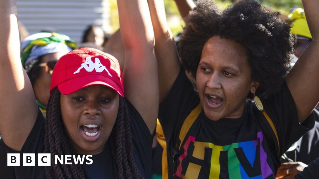 South Africa Sexual Violence Protesters Target Stock Exchange BBC News    108797683 Hi056465676 