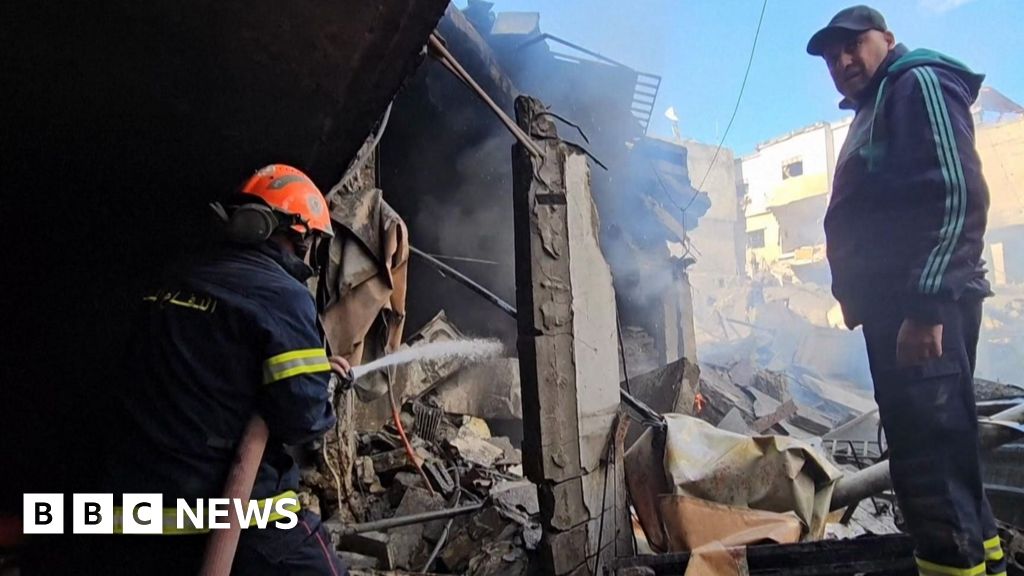 Aftermath of Israeli strikes on Beirut neighbourhoods