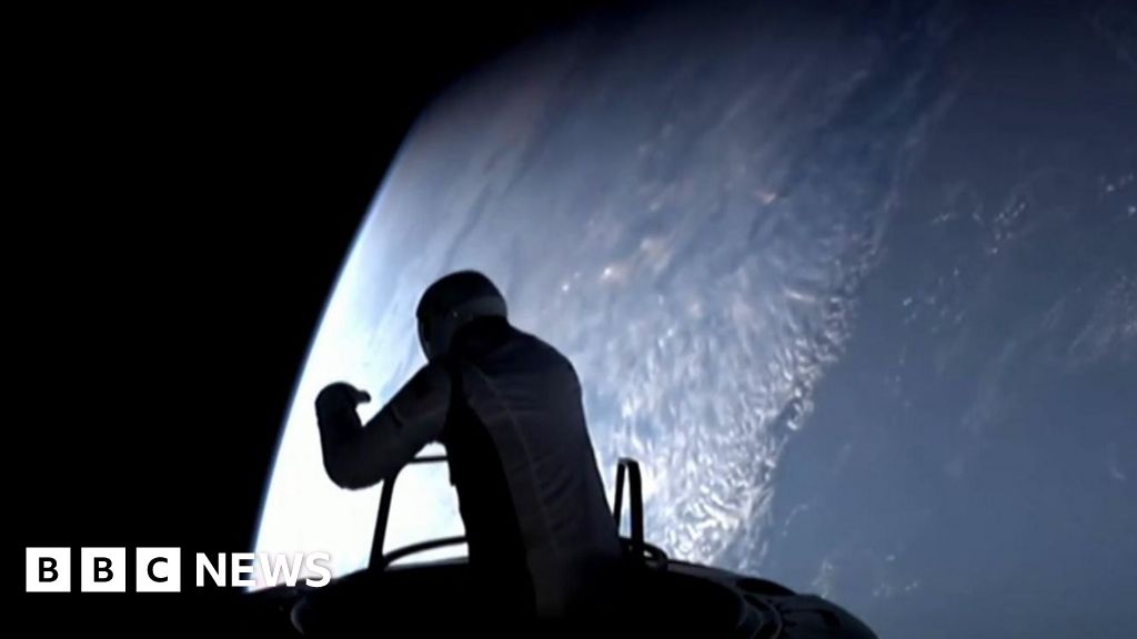 Key moments from first non-professional spacewalk