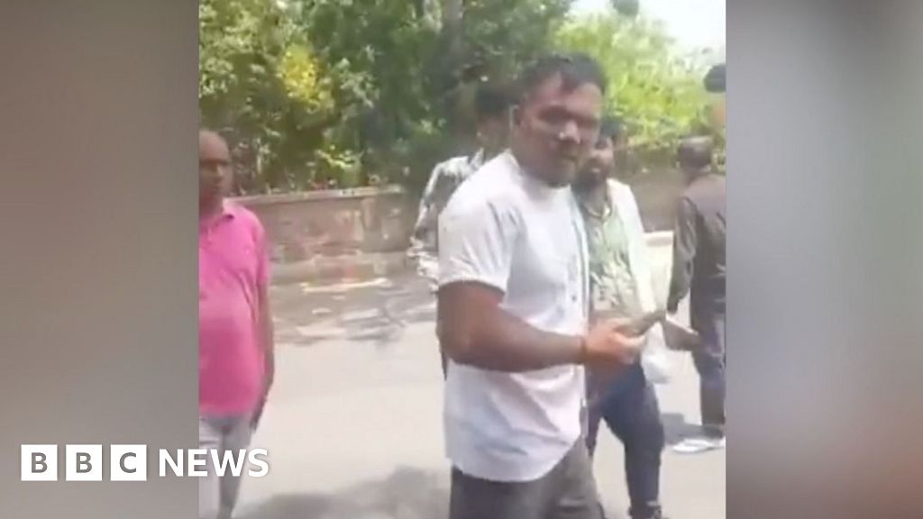 Video shows man reported to be British survivor walking away after India plane crash