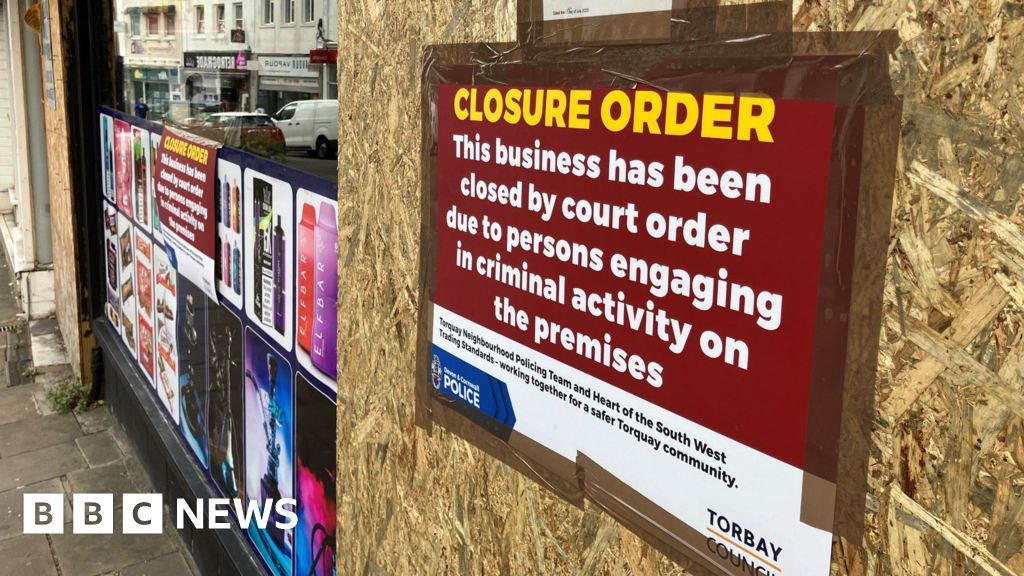 Four Torbay stores closed for selling illegal vapes