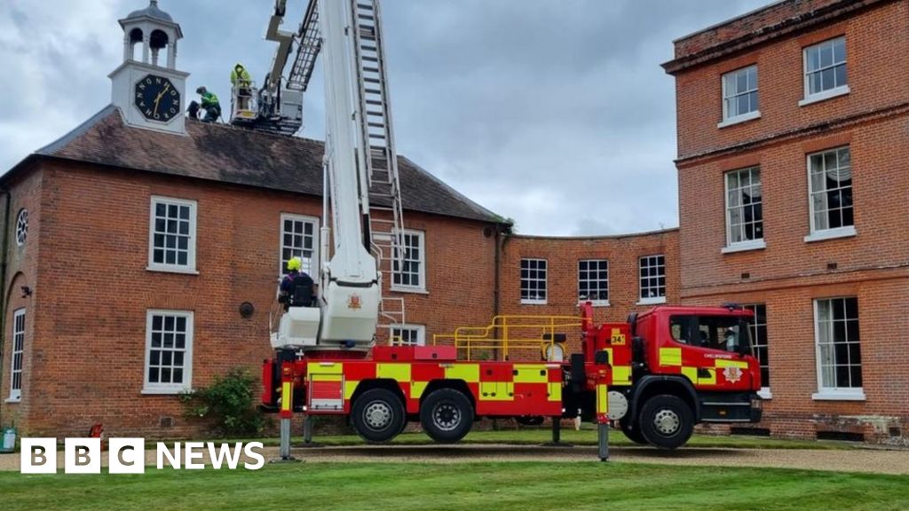 Firefighters rescue man who fell from Kelvedon Hall bell tower 