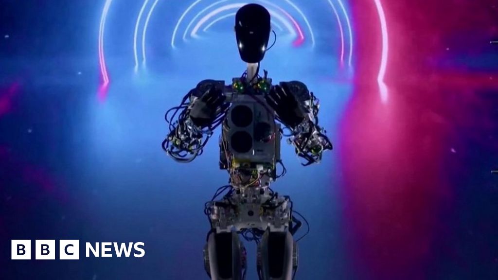 Tesla shows off humanoid robot prototype