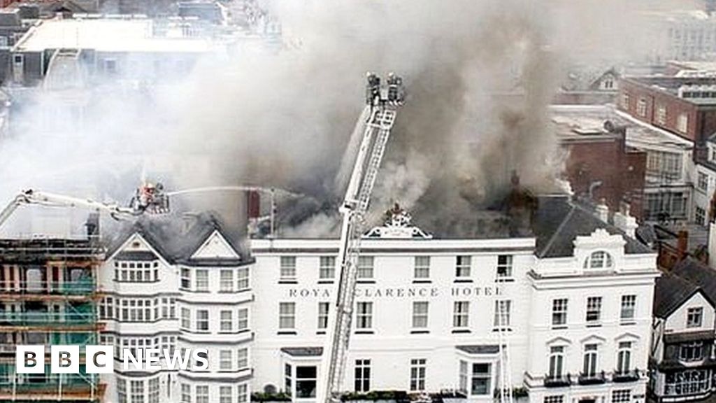 Fireravaged Royal Clarence Hotel site derelict five years on BBC News