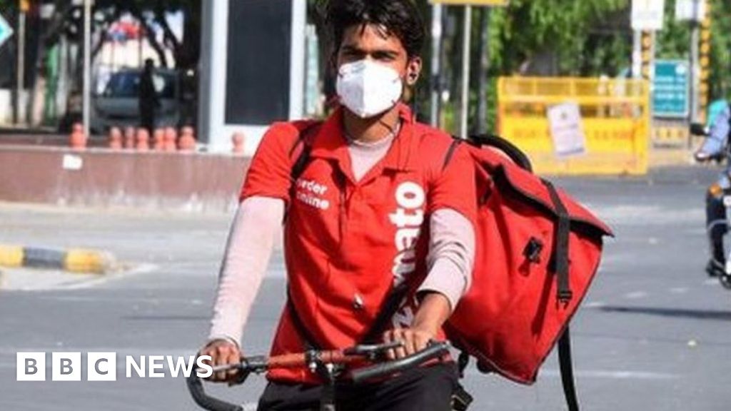 India's poorly-paid riders risking lives to deliver food