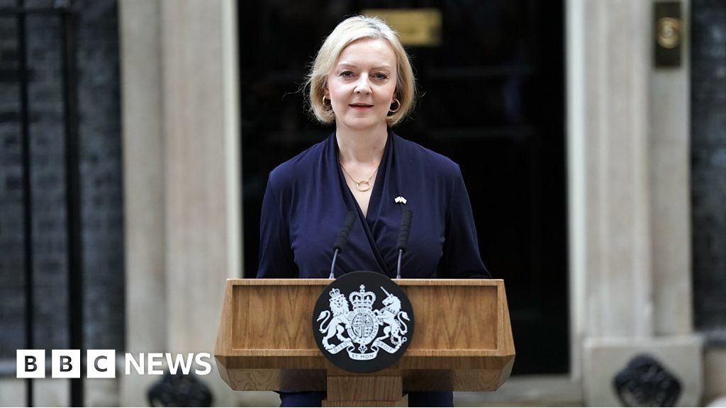 Watch Liz Truss step down as PM