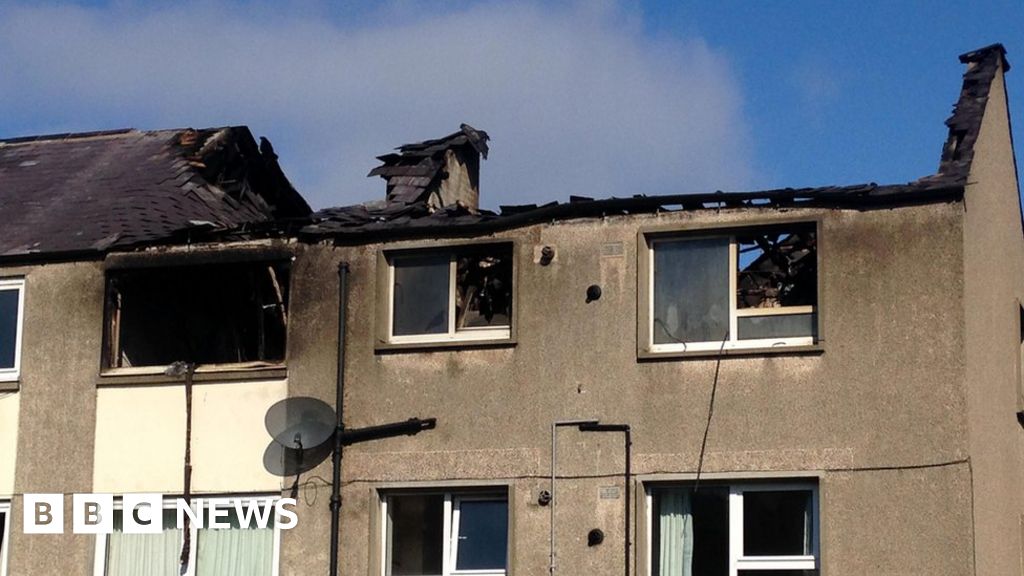 Major fire in Macduff flats leaves man dead BBC News