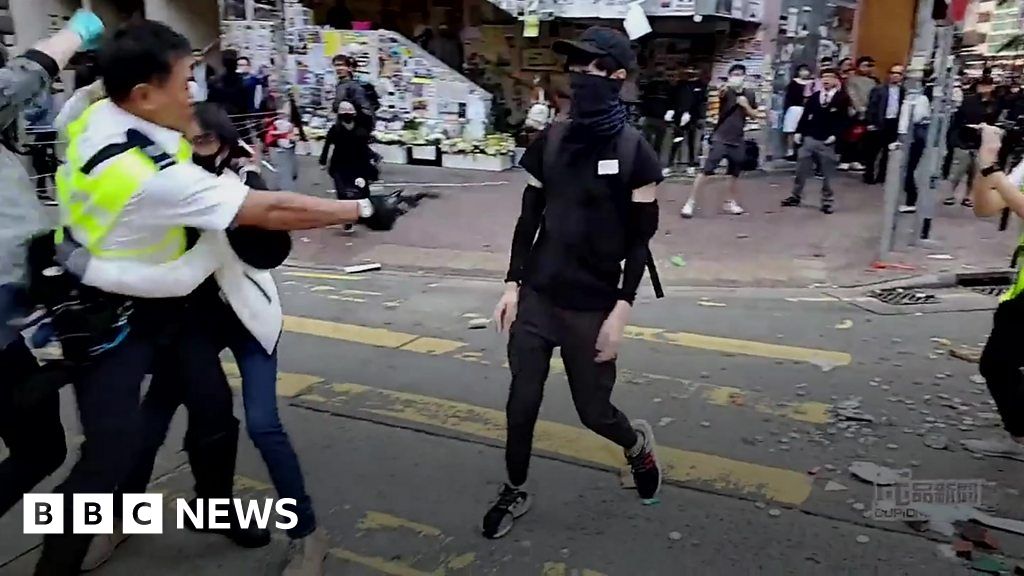 Hong Kong Protesters Facing Prison After Being Shot By Police Bbc News