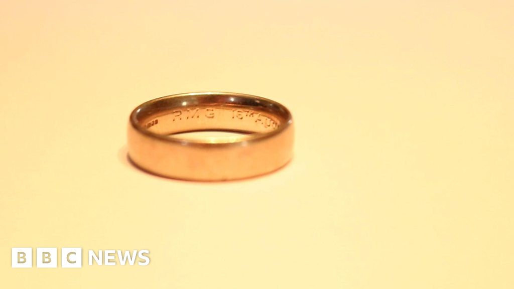 Wedding Ring Returned To Owner After Being Lost In Lake Bbc News