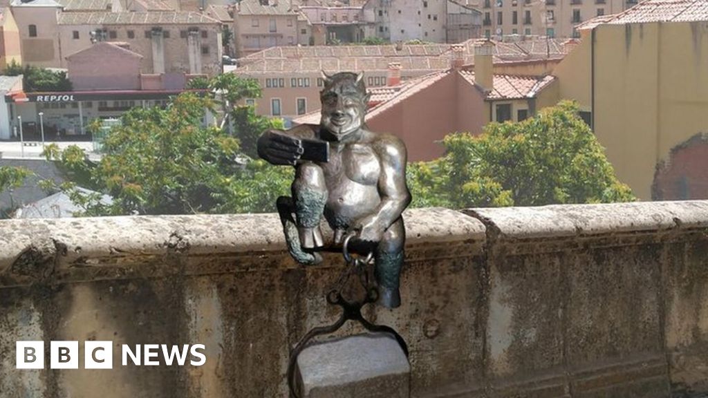 Spanish city protests against 'too friendly' devil sculpture BBC News