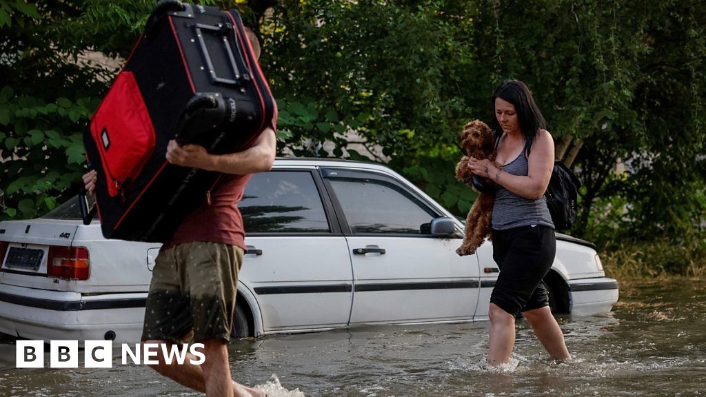 Watch: Floods and evacuations after Ukraine dam breach